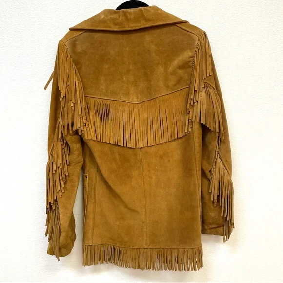 Rancher Suede Fringe Jacket Size S - Picture 5 of 8